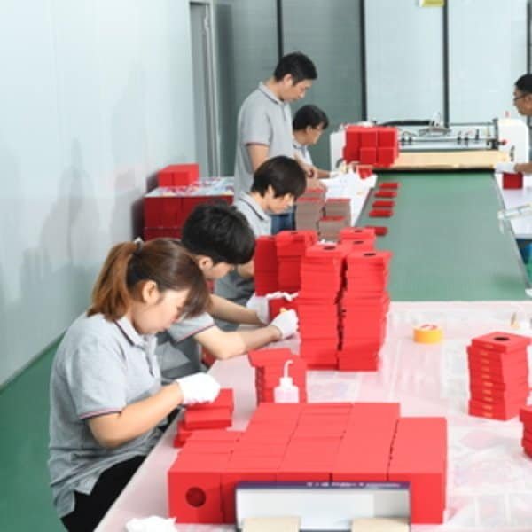 Klong Packaging production line inside Dongguan factory