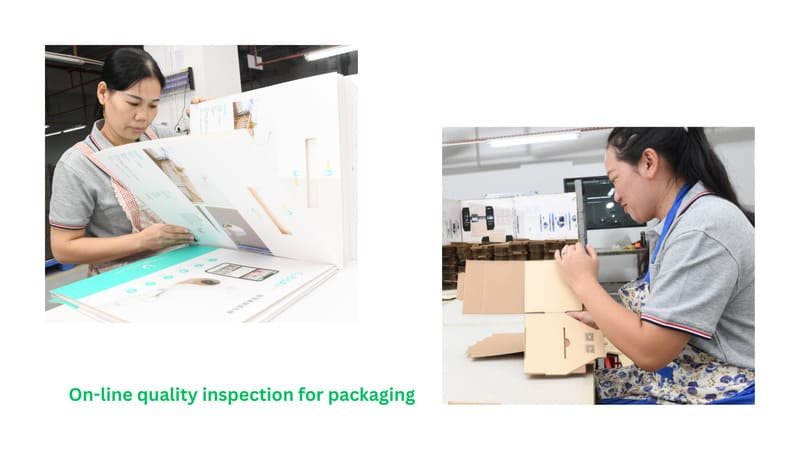 On-line inspection during production, checking color accuracy, registration, and structural precision.