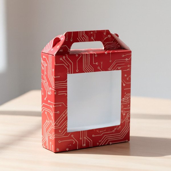 Window Patch folding carton with PET or paper window for product visibility.