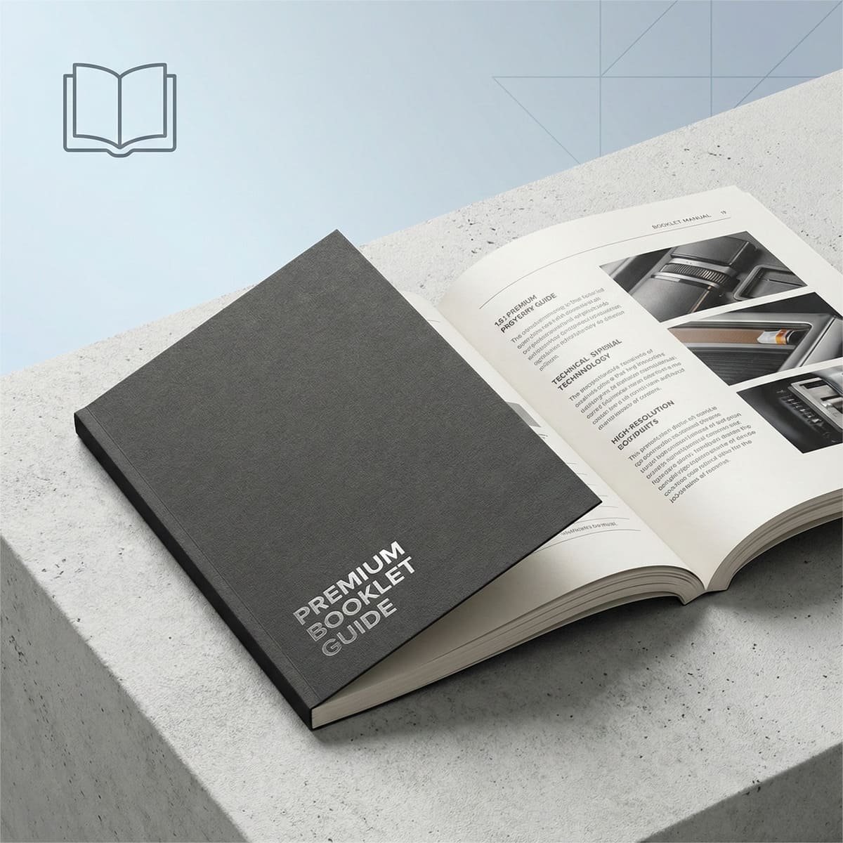 Custom manuals and booklets with a clean, modern design. Featuring professional, custom-made solutions for a variety of industries.