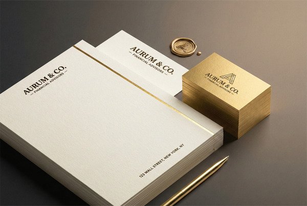 Custom letterheads and business cards to complete your brand experience.